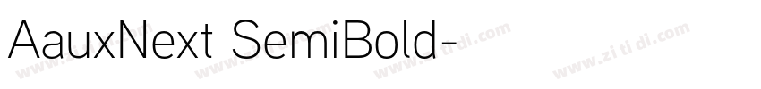 AauxNext SemiBold字体转换
